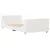 Produktbild 3 för Sängram utan madrass vit 90x190 cm massiv furu