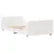 Produktbild 6 för Sängram utan madrass vit 90x190 cm massiv furu