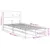 Produktbild 12 för Sängram utan madrass vit 90x200 cm massiv furu