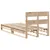 Produktbild 8 för Sängram utan madrass 90x190 cm massiv furu