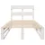 Produktbild 4 för Sängram utan madrass vit 90x190 cm massiv furu