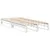 Produktbild 5 för Sängram utan madrass vit 90x190 cm massiv furu
