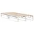 Produktbild 6 för Sängram utan madrass vit 100x200 cm massiv furu