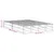 Produktbild 9 för Sängram utan madrass vit 150x200 cm massiv furu