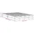 Produktbild 9 för Sängram utan madrass vit 160x200 cm massiv furu