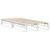 Produktbild 6 för Sängram utan madrass vit 75x190 cm massiv furu