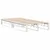 Produktbild 3 för Sängram utan madrass vit 90x190 cm massiv furu