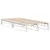 Produktbild 6 för Sängram utan madrass vit 90x190 cm massiv furu
