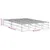 Produktbild 9 för Sängram utan madrass vit 120x190 cm massiv furu