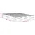 Produktbild 9 för Sängram utan madrass vit 135x190 cm massiv furu
