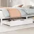 Produktbild 2 för Sänglådor 2 st vit 95x55x16 cm massiv furu