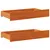 Produktbild för Sänglådor 2 st vaxbrun 95x55x16 cm massiv furu