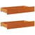 Produktbild för Sänglådor 2 st vaxbrun 90x55x16 cm massiv furu