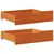 Produktbild för Sänglådor 2 st vaxbrun 75x55x16 cm massiv furu