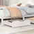 Produktbild 2 för Sänglådor 2 st vit 65x55x16 cm massiv furu