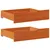 Produktbild för Sänglådor 2 st vaxbrun 65x55x16 cm massiv furu