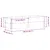 Produktbild 7 för Pallkragar 2 st svart 150x50 cm massivt furu