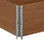 Produktbild 6 för Pallkragar 2 st brun 150x50 cm massivt furu