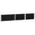 Produktbild 4 för Pallkragar 2 st svart 150x100 cm massivt furu