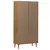 Produktbild 7 för Vitrinskåp MOLDE brun 90x35x175 cm massiv furu