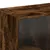Produktbild 10 för Skåp med dörrar rökfärgad ek 68x37x109 cm konstruerat trä