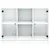 Produktbild 6 för Förvaringsskåp vit 101,5x37x75,5 cm konstruerat trä