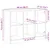 Produktbild 11 för Förvaringsskåp vit 101,5x37x75,5 cm konstruerat trä