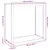 Produktbild 10 för Vedställ vit 100x40x100 cm stål