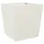 Produktbild 5 för Trädgårdskrukor 2 st vit 50x50x50 cm stål