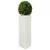 Produktbild 4 för Odlingslådor 2 st vit triangulär 30x26x75 cm stål