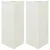 Produktbild 2 för Odlingslådor 2 st vit triangulär 40x34,5x70 cm stål