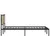Produktbild 6 för Sängram utan madrass metall sonoma-ek 200x200 cm