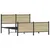 Produktbild 4 för Sängram utan madrass metall sonoma-ek 140x190 cm