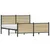 Produktbild 2 för Sängram utan madrass metall sonoma-ek 150x200 cm