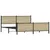 Produktbild 4 för Sängram utan madrass metall sonoma-ek 183x213 cm