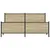 Produktbild 5 för Sängram utan madrass metall sonoma-ek 183x213 cm