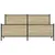 Produktbild 5 för Sängram utan madrass metall sonoma-ek 193x203 cm