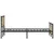 Produktbild 6 för Sängram utan madrass metall sonoma-ek 193x203 cm