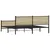 Produktbild 7 för Sängram utan madrass metall sonoma-ek 193x203 cm