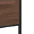 Produktbild 8 för Sängram utan madrass metall brun ek 140x200 cm