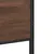 Produktbild 8 för Sängram utan madrass metall brun ek 150x200 cm