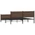 Produktbild 8 för Sängram utan madrass metall brun ek 180x200 cm