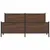 Produktbild 5 för Sängram utan madrass metall brun ek 183x213 cm