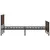 Produktbild 6 för Sängram utan madrass metall brun ek 193x203 cm