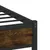 Produktbild 8 för Sängram utan madrass metall rökfärgad ek 180x200 cm
