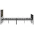 Produktbild 6 för Sängram utan madrass metall rökfärgad ek 180x200 cm