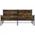 Produktbild 5 för Sängram utan madrass metall rökfärgad ek 183x213 cm
