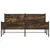 Produktbild 5 för Sängram utan madrass metall rökfärgad ek 193x203 cm
