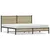 Produktbild 2 för Sängram utan madrass metall sonoma-ek 180x200 cm