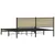 Produktbild 7 för Sängram utan madrass metall sonoma-ek 180x200 cm